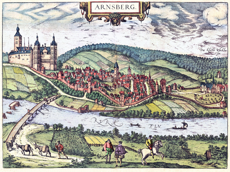 Arnsberg 1588 Braun en Hogenberg